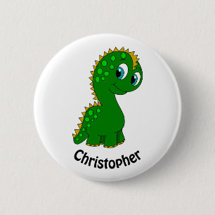 Badge Rond 5 Cm Dinosaure personnalisé mignon