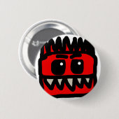 Badge Rond 5 Cm Dinosaure rouge Merch (Devant & derrière)