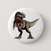 Badge Rond 5 Cm Dinosaure T Rex (Devant)