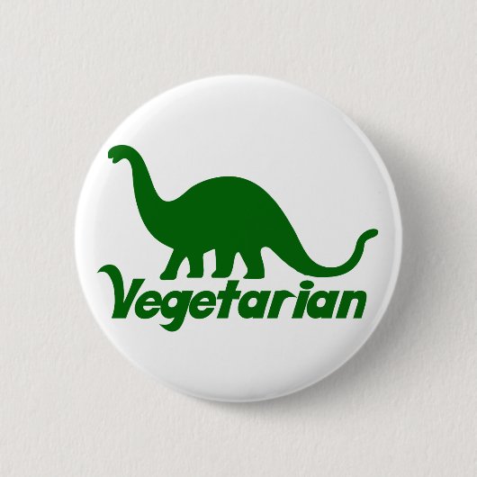 Badge Rond 5 Cm Dinosaure végétarien (Devant)
