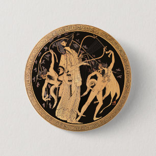 Badge Rond 5 Cm Dionysus et les Satyrs