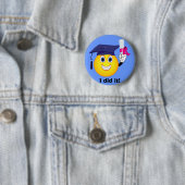 Badge Rond 5 Cm Diplômé (En situation)