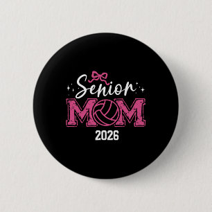 Badge Rond 5 Cm Diplômé 2026 Promotion de 2026 Maman senior Volley