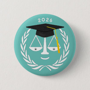 Badge Rond 5 Cm Diplôme Créatif de l'École de Droit