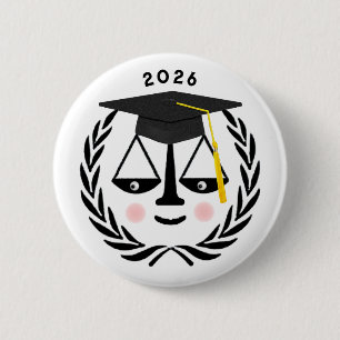 Badge Rond 5 Cm Diplôme Créatif de l'École de Droit