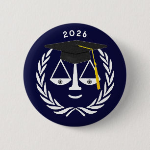 Badge Rond 5 Cm Diplôme Créatif de l'École de Droit