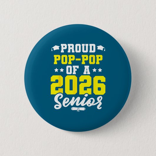 Badge Rond 5 Cm Diplômé de la promotion d'année fier Pop (Devant)