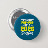 Badge Rond 5 Cm Diplômé de la promotion d'année fier Pop (Devant & derrière)