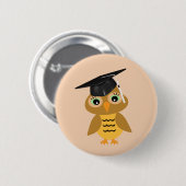 Badge Rond 5 Cm Diplômé de Smart Owl (Devant & derrière)