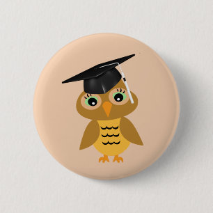 Badge Rond 5 Cm Diplômé de Smart Owl