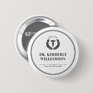 Badge Rond 5 Cm Diplôme d'études Médicales personnalisé