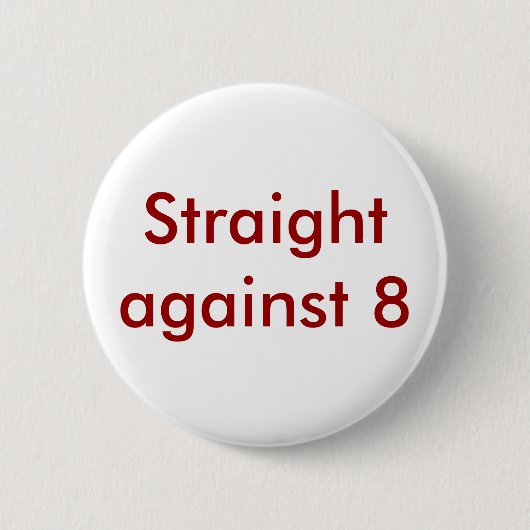 Badge Rond 5 Cm Directement contre 8 (Devant)