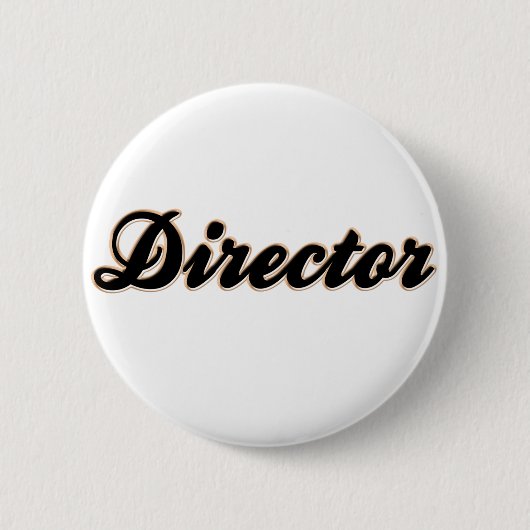Badge Rond 5 Cm Directeur Baseball Style (Devant)