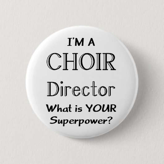 Badge Rond 5 Cm Directeur de chorale (Devant)
