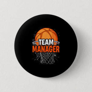 Badge Rond 5 Cm Directeur d'équipe Sketll pour les amateurs de spo