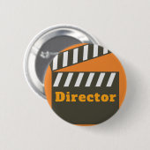 Badge Rond 5 Cm Directeur du Conseil du Clapper (Devant & derrière)
