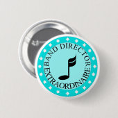 Badge Rond 5 Cm Directeur Extraordinaire Gift de bande (Devant & derrière)