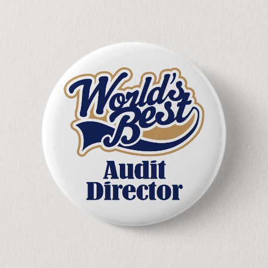 Badge Rond 5 Cm Directeur Gift d'audit (Devant)