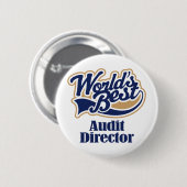 Badge Rond 5 Cm Directeur Gift d'audit (Devant & derrière)