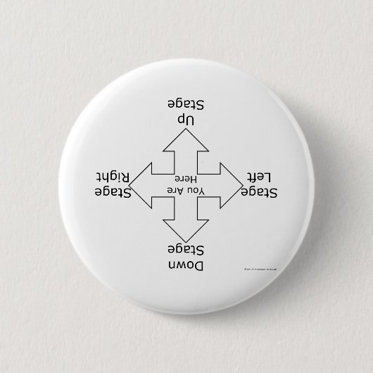 Badge Rond 5 Cm Directions d'étape (Devant)