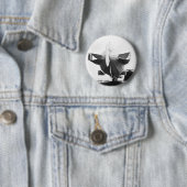 Badge Rond 5 Cm Dirigeable 1908 de zeppelin (En situation)