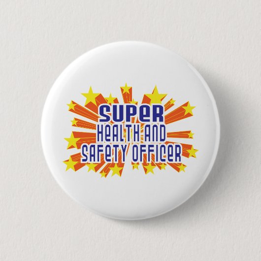 Badge Rond 5 Cm Dirigeant superbe de santé et sécurité (Devant)
