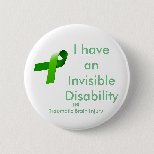 Badge Rond 5 Cm Disablility invisible (Devant)