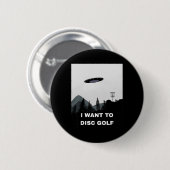 Badge Rond 5 Cm Disc Golf Ufo  (Devant & derrière)