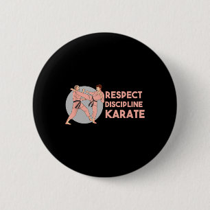 Badge Rond 5 Cm Discipline de formation au karaté Sport Arts marti