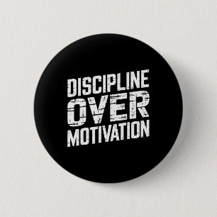Badge Rond 5 Cm Discipline sur la motivation Gymnase entraînement