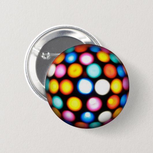 Badge Rond 5 Cm Disco Ball (Devant & derrière)