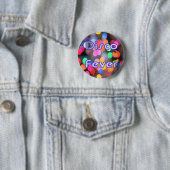 Badge Rond 5 Cm Disco Fever 1 (En situation)