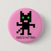 Badge Rond 5 Cm Disco Kitten (Devant)