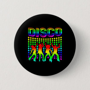 Badge Rond 5 Cm Disco les années 70 Disco Thème Vintage Retro Danc