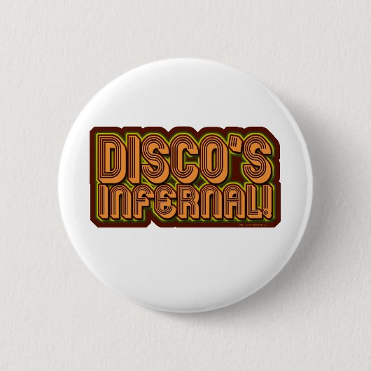 Badge Rond 5 Cm Discos infernal (Devant)