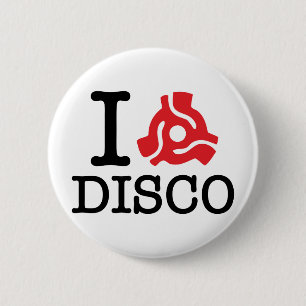 Badge Rond 5 Cm Discothèque de l'adaptateur I 45