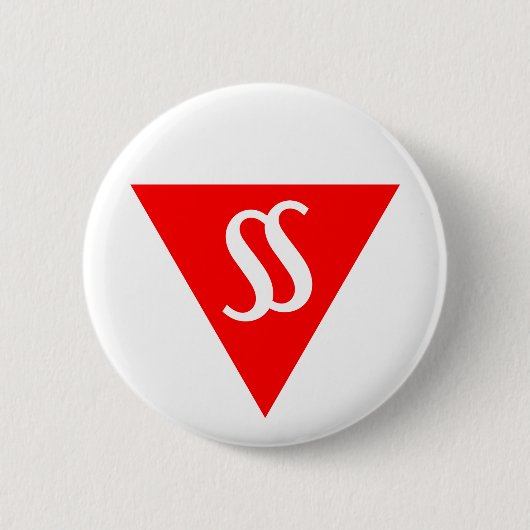 Badge Rond 5 Cm Discours dans le bouton Silence Plain (Devant)