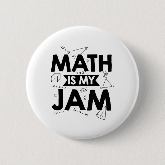 Badge Rond 5 Cm Discours mathématiques | Idées cadeaux de l'enseig (Devant)