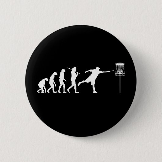 Badge Rond 5 Cm Disk Golf Evolution Disk Golf Cadeaux (Devant)