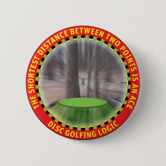 Badge Rond 5 Cm Disk Golf Logic #1 (Devant)