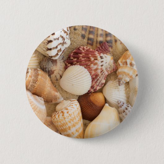 Badge Rond 5 Cm Disposition de coquillage (Devant)