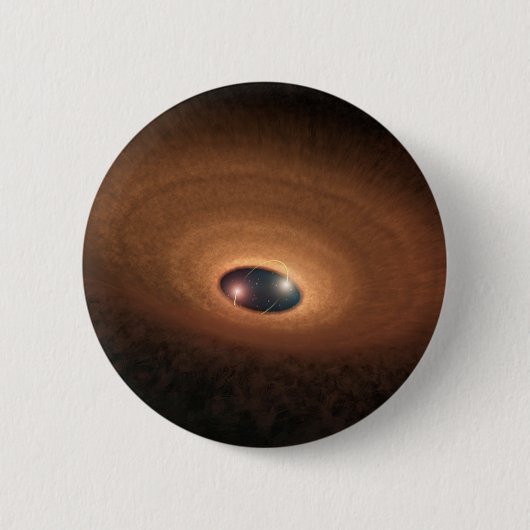 Badge Rond 5 Cm Disque D'Étoiles De Matériel Dusty (Devant)