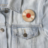 Badge Rond 5 Cm Disque d'or (En situation)