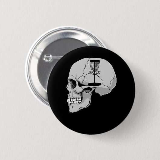 Badge Rond 5 Cm Disque Drôle Golf Dans Mon Esprit (Devant & derrière)