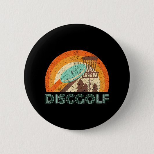 Badge Rond 5 Cm Disque Golf Funny Frisbee Disque Golf (Devant)