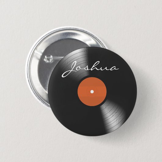 Badge Rond 5 Cm Disque vinyle (Devant & derrière)
