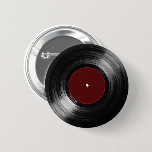 Badge Rond 5 Cm disque vinyle longue lecture (Devant & derrière)