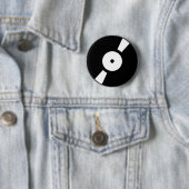 Badge Rond 5 Cm disque vinyle rétro (En situation)