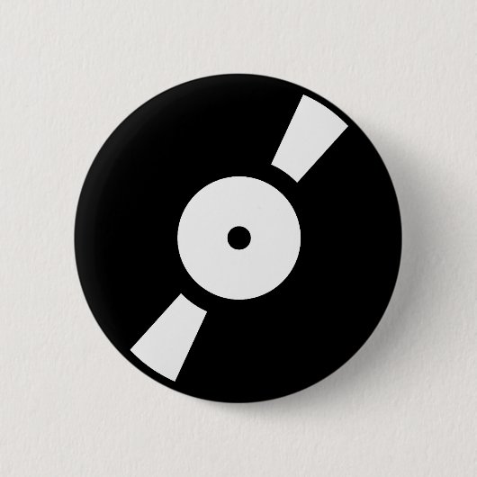 Badge Rond 5 Cm disque vinyle rétro (Devant)