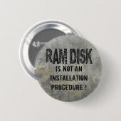 Badge Rond 5 Cm Disque virtuel (Devant & derrière)